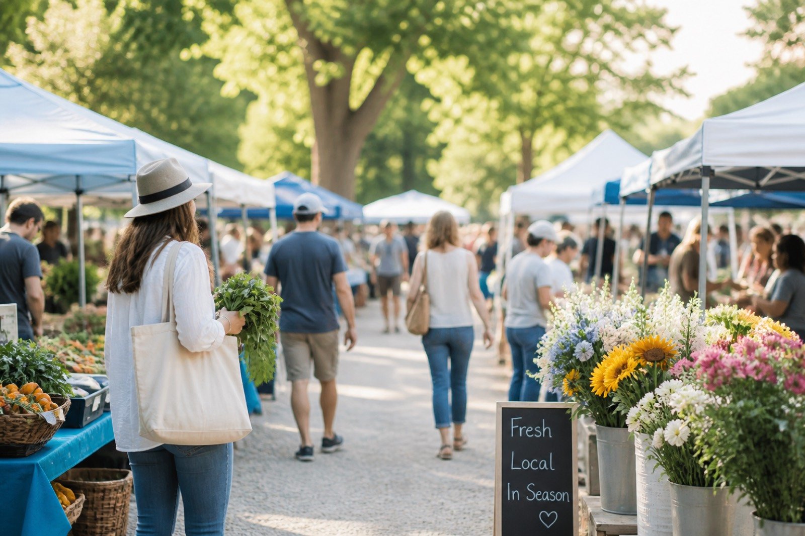 Local community market event